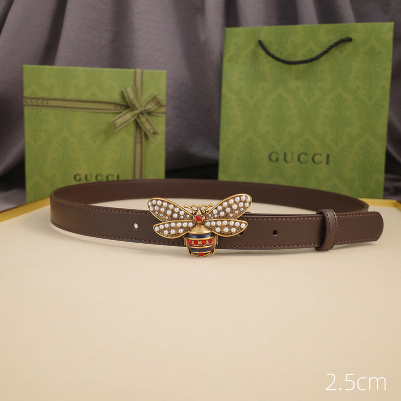 Gucci - Little Bee-plain red