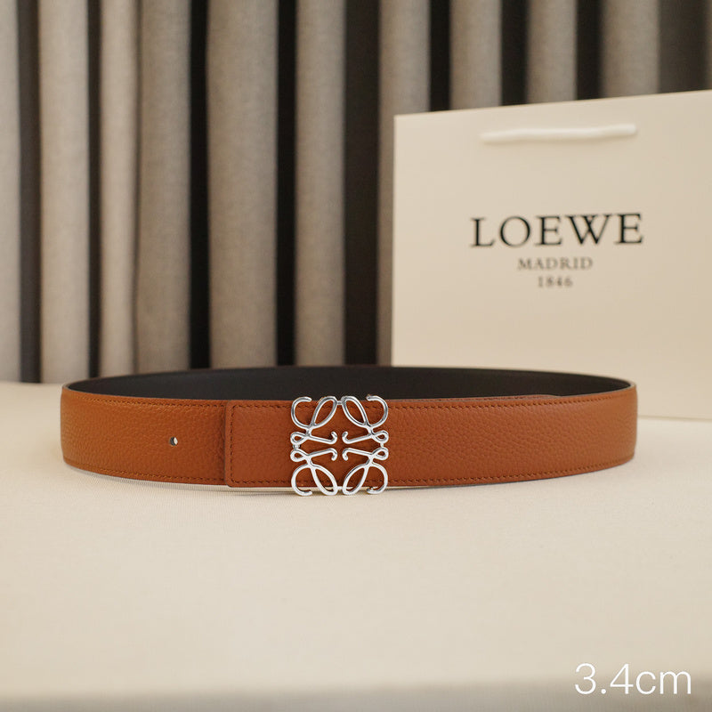 LOEWE - 3.8/3.4cm pebble grain brown