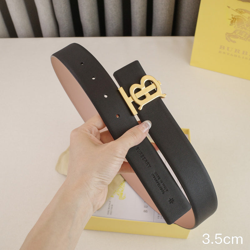 Burberry - 3.5cm -Bright gold buckle