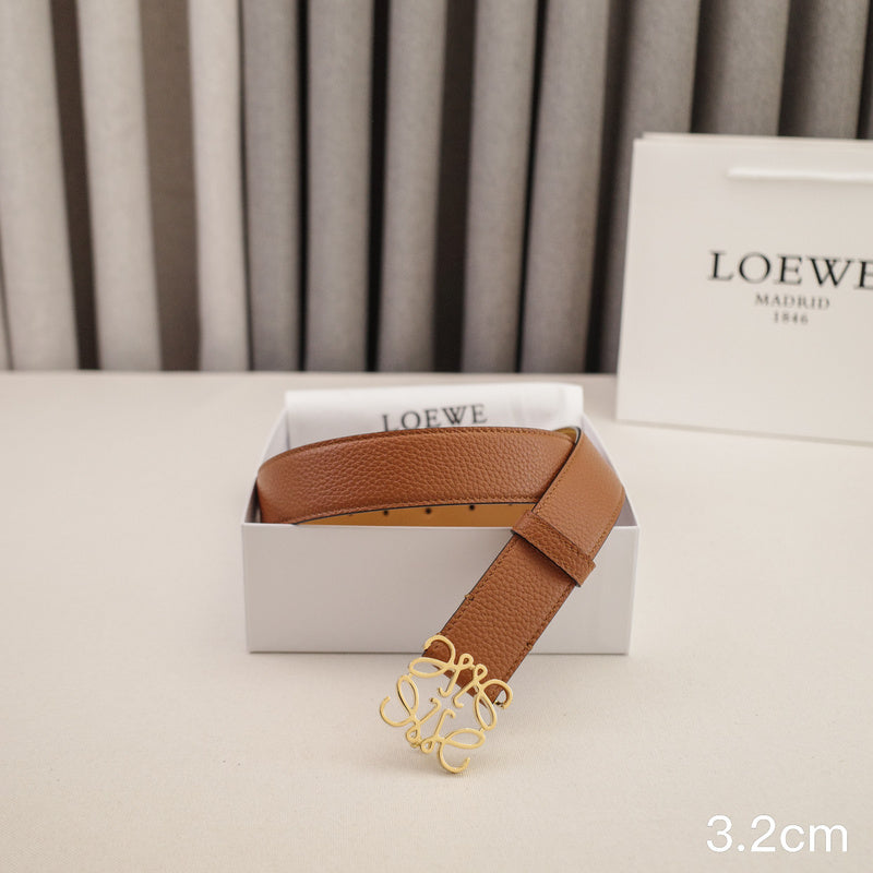 LOEWE - 3.2/2.0cm pebble grain brown 3202le / 2002le
