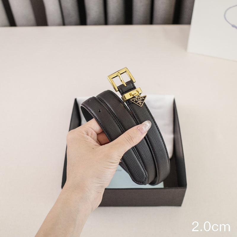 PRADA - 2.0cm PR button black