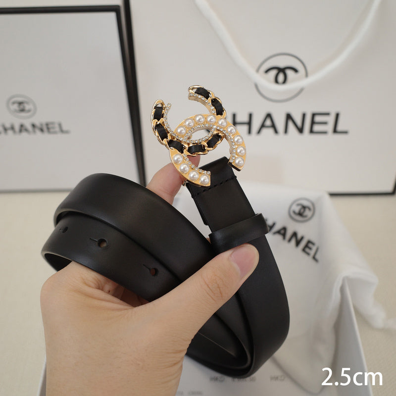 Chanel-2.5 Wearing leather pearls B2510L