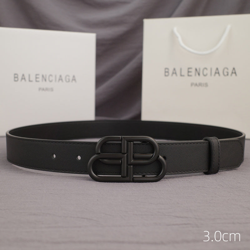 Balenciaga - 3.0cm black leather ZSB3001bb