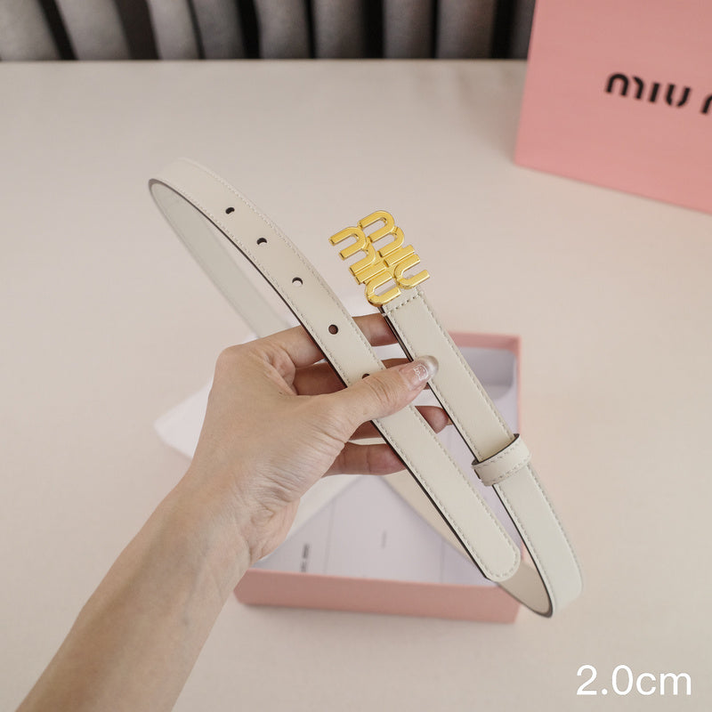 Miu Miu -2.5/2.0cm miu White