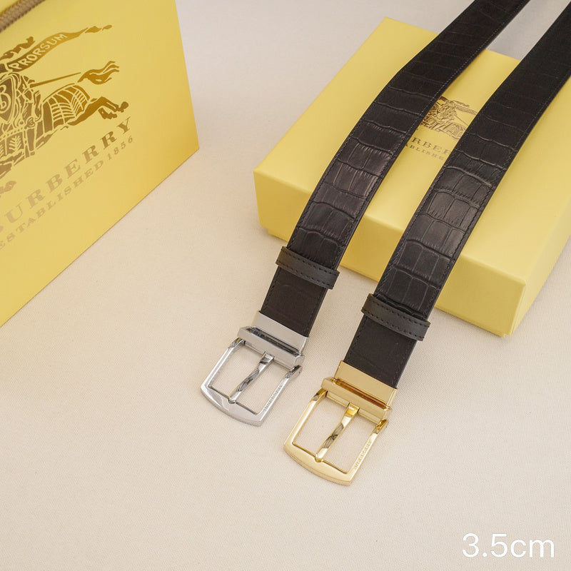 Burberry - 3.5cm - Crocodile pattern Belt buckle