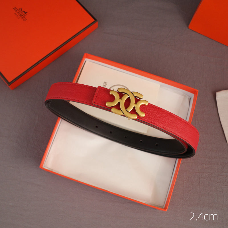 Hermes - 2.4cmH - Anise grain pattern