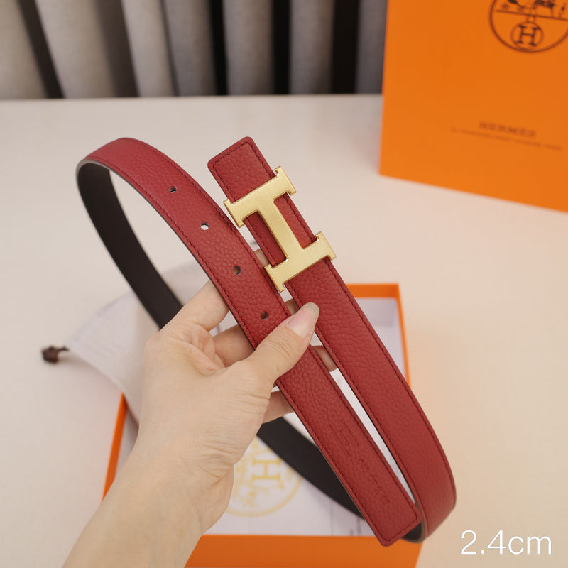 Hermes - 2.4cm classic H silver buckle