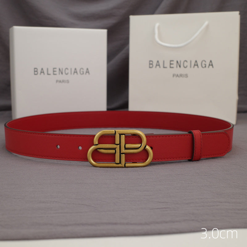 Balenciaga - 3.0cm red leather ZSB3001bb
