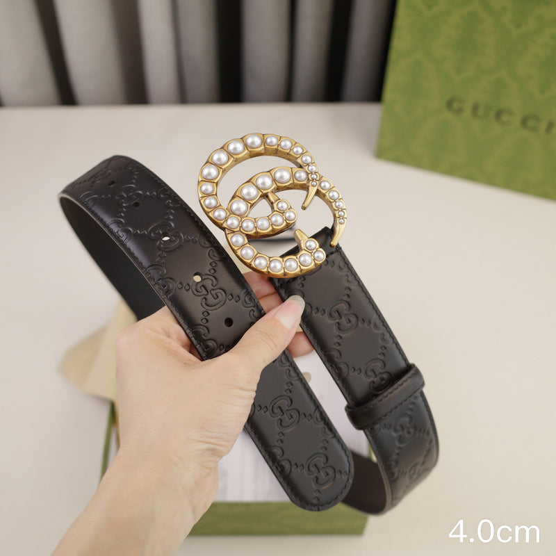Gucci - 4.0cm G pearl - Slant side G 4029g