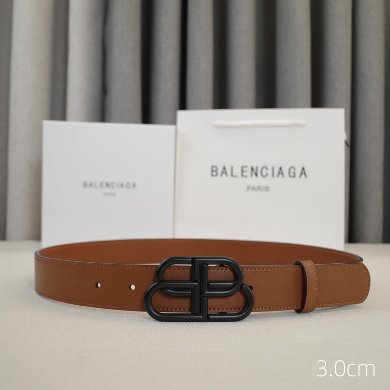 Balenciaga - 3.0cm Brown leather ZSB3001bb