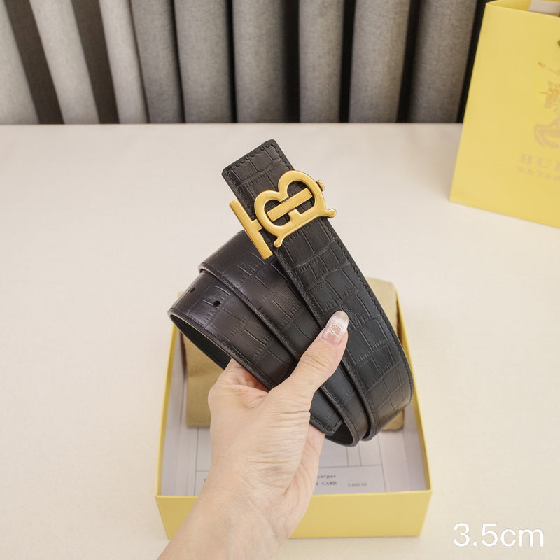 Burberry - 3.5cm - TB crocodile pattern 3521b