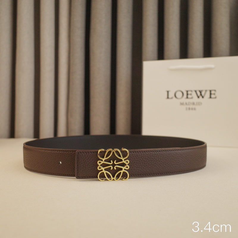 LOEWE - 3.8/3.4cm pebble grain coffee