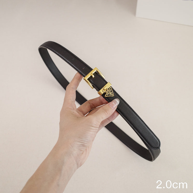PRADA - 2.0cm PR button black
