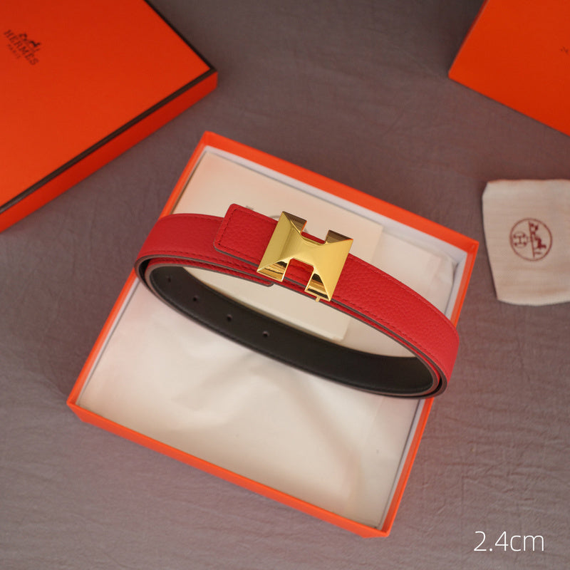 Hermes - 2.4cmH - Anise grain pattern