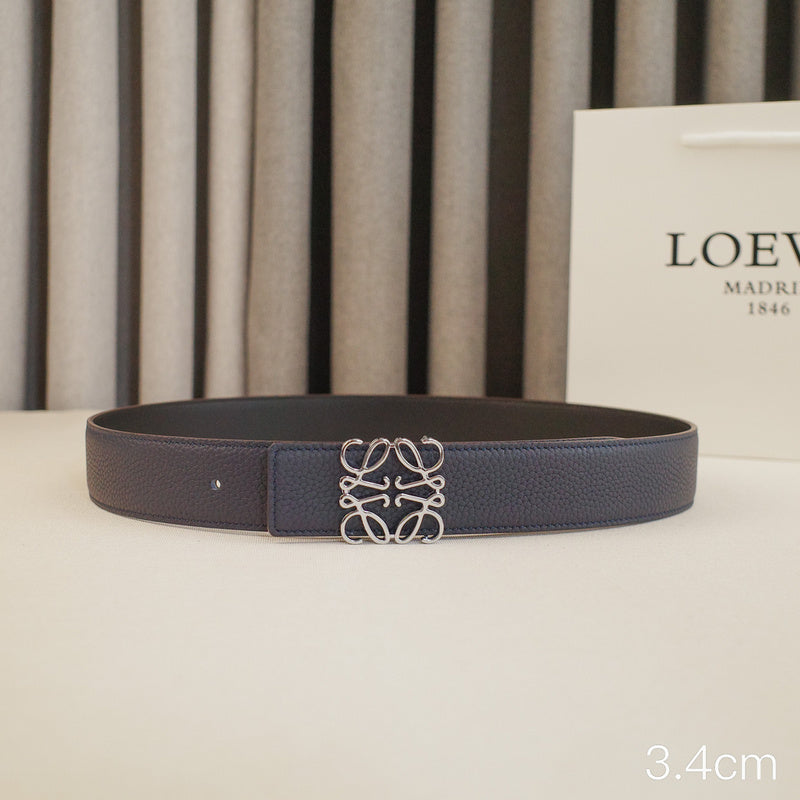 LOEWE - 3.8/3.4cm pebble grain blue