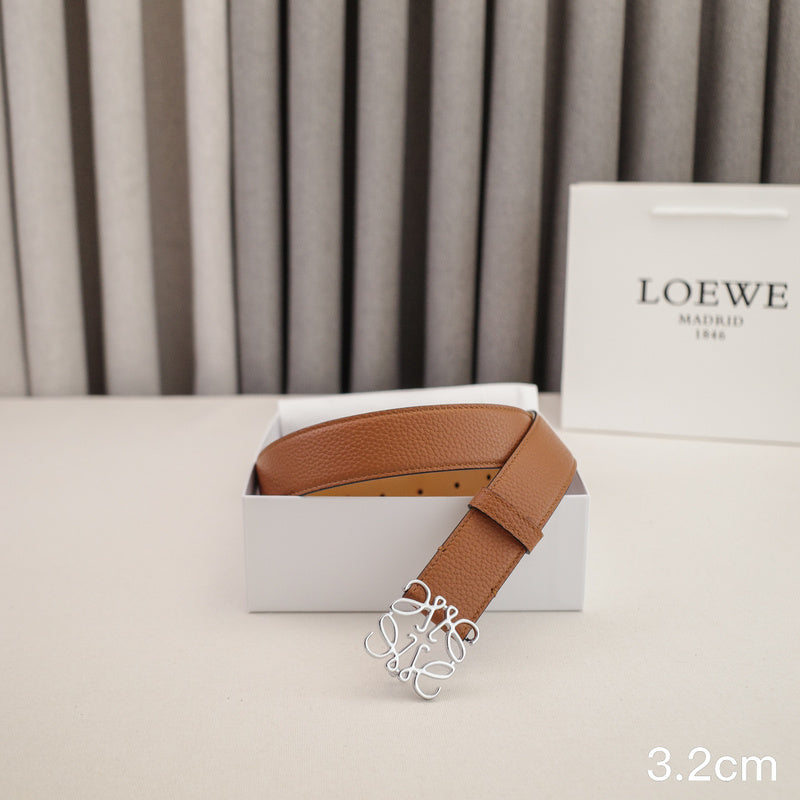LOEWE - 3.2/2.0cm pebble grain brown 3202le / 2002le