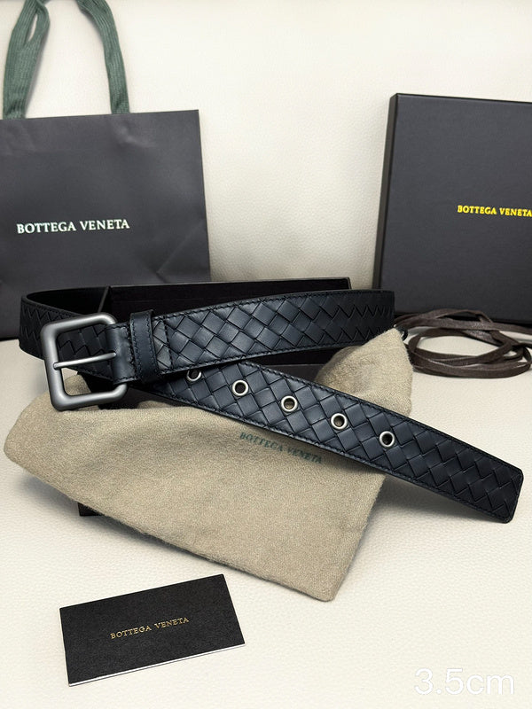 Bottega Veneta - 3.5cm classic pin buckle Intrecciato woven 3501bv