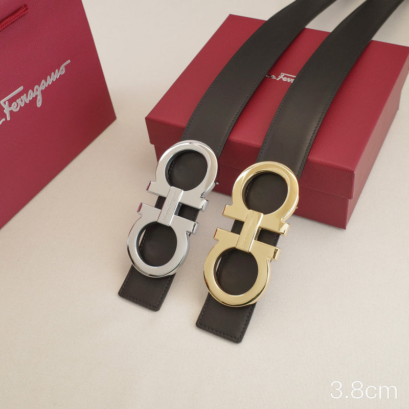 FERRAGAMO - 3.8cm large 8-shaped; oblique side plain weave 3831f