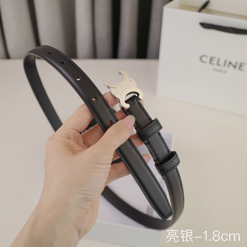 Celine - 2.5cm/1.8cm Bright silver