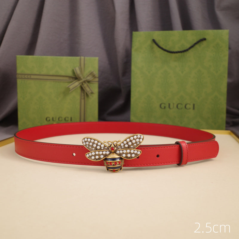 Gucci - Little Bee-plain red