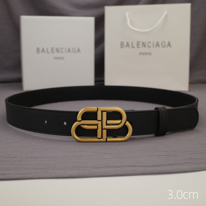 Balenciaga - 3.0cm black leather ZSB3001bb