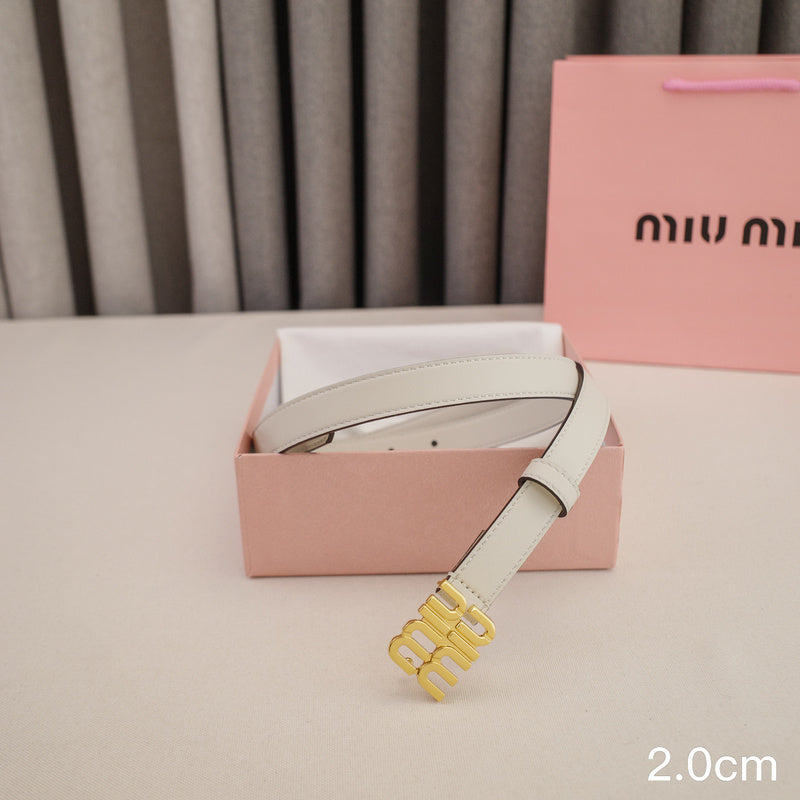 Miu Miu -2.5/2.0cm miu White
