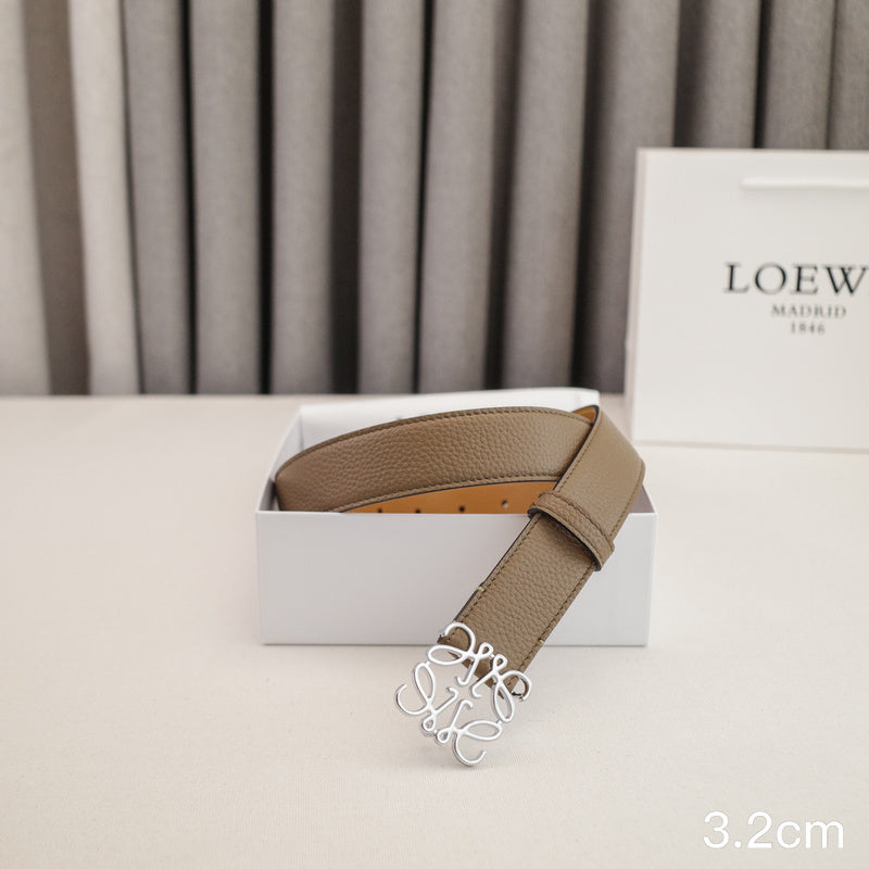 LOEWE - 3.2/2.0cm pebble grain khaki