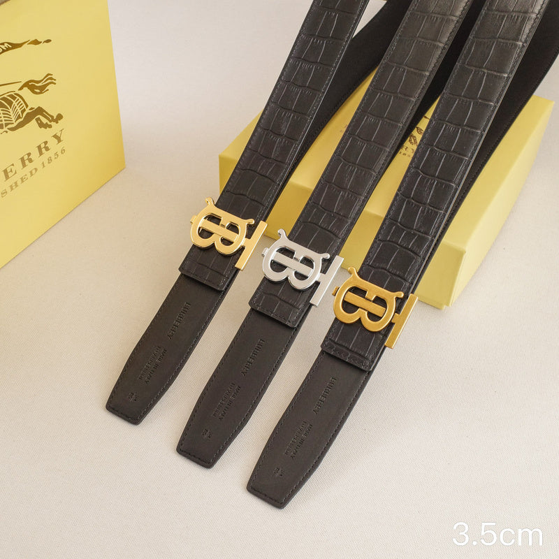 Burberry - 3.5cm - TB crocodile pattern 3521b