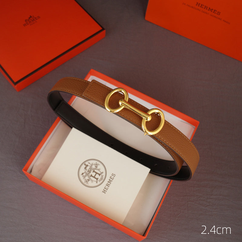 Hermes - 2.4cmH - Bone Anise grain pattern