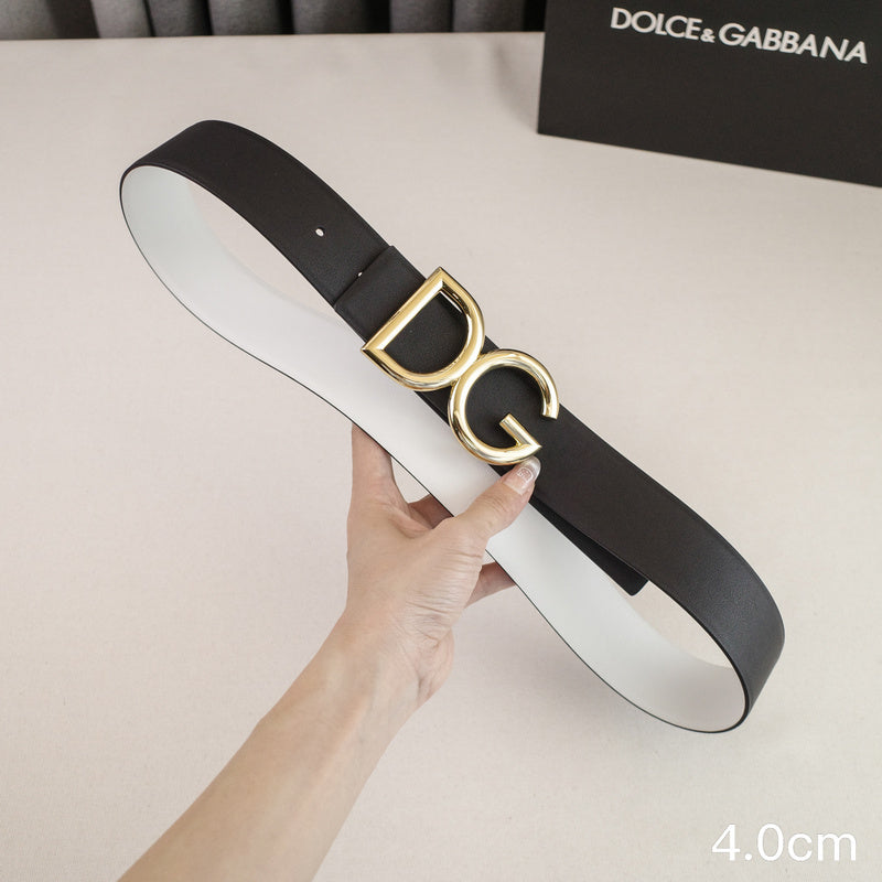Dolce&Gabbana-  4.0cm classic DG - wireless plain weave 4001dg (  Golden)