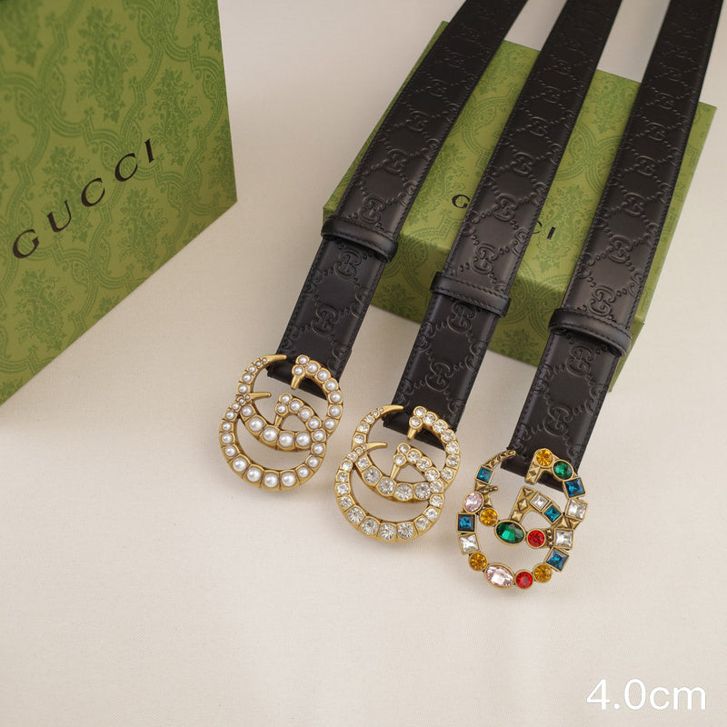 Gucci - 4.0cm G Colored gemstone - Slant side G 4027g