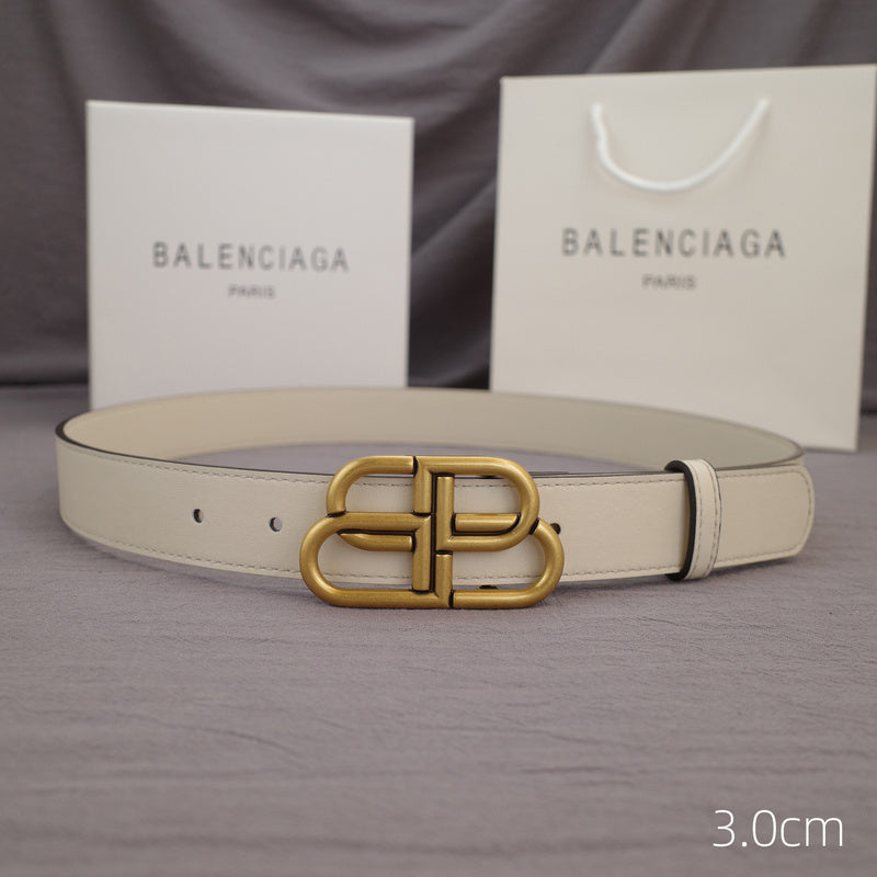 Balenciaga - 3.0cm white leather ZSB3001bb