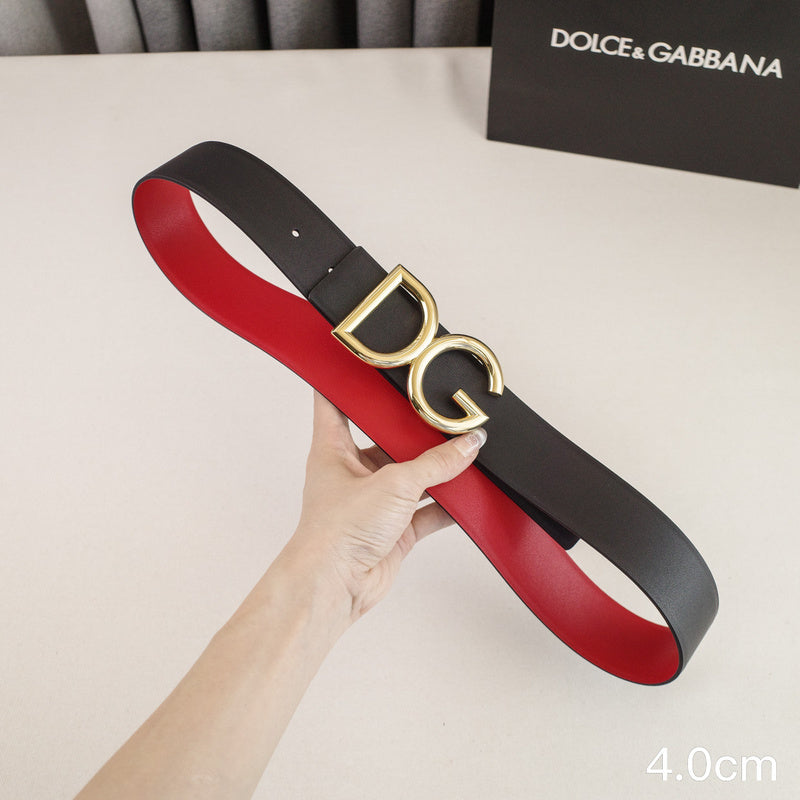 Dolce&Gabbana-  4.0cm classic DG - wireless plain weave 4001dg (  Golden)