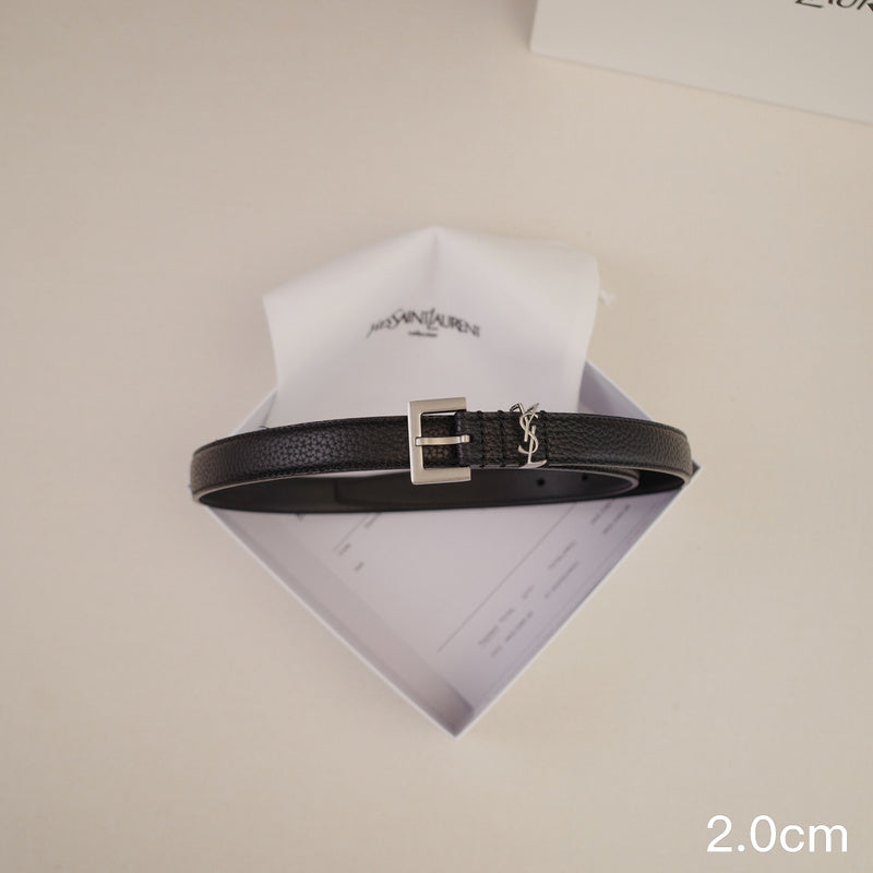Saint Laurent -Black lychee grain