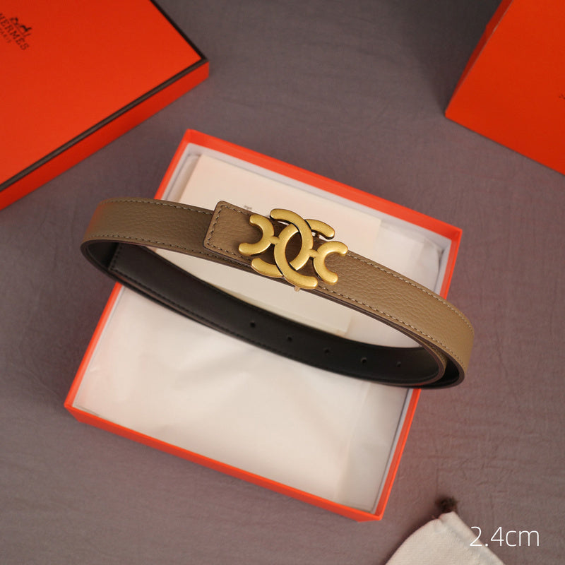 Hermes - 2.4cmH - Anise grain pattern