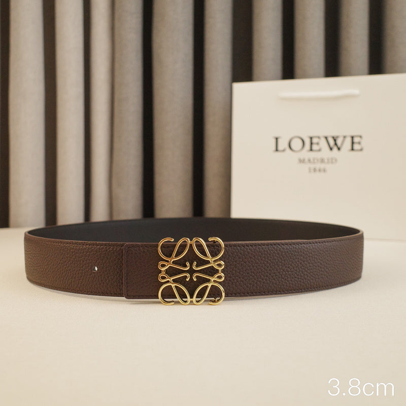 LOEWE - 3.8/3.4cm pebble grain coffee
