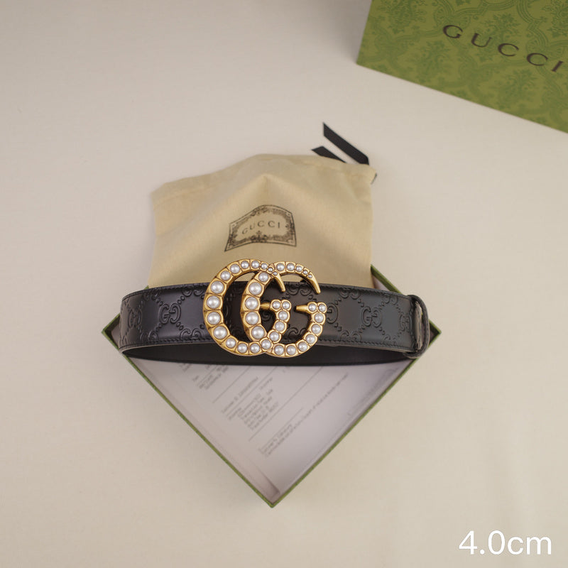 Gucci - 4.0cm G pearl - Slant side G 4029g
