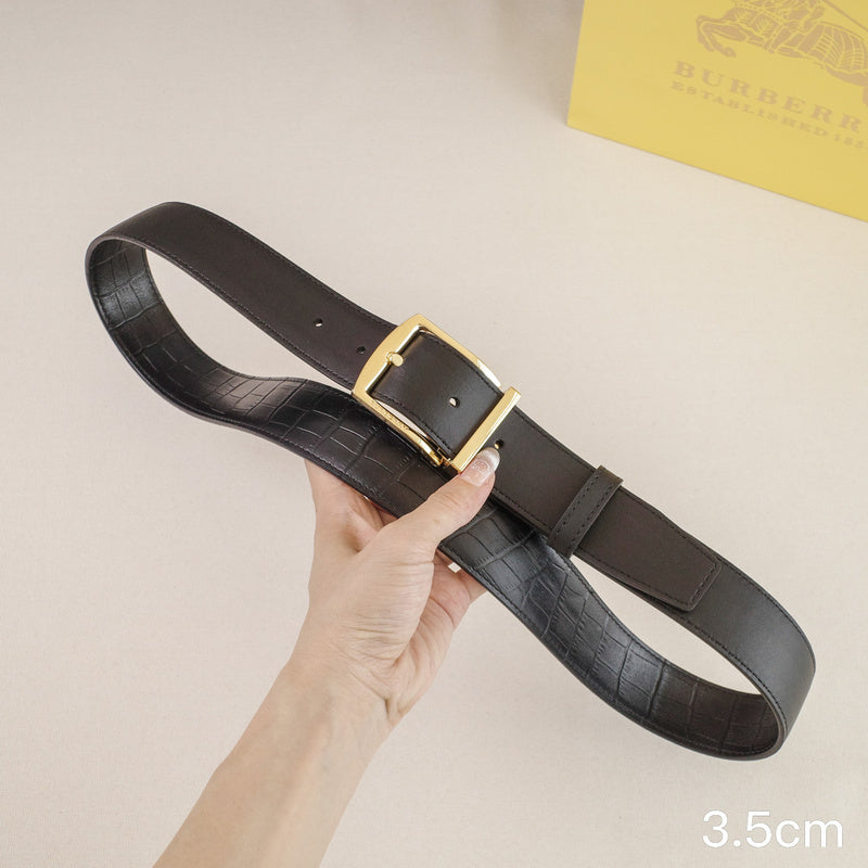 Burberry - 3.5cm - Crocodile pattern Belt buckle