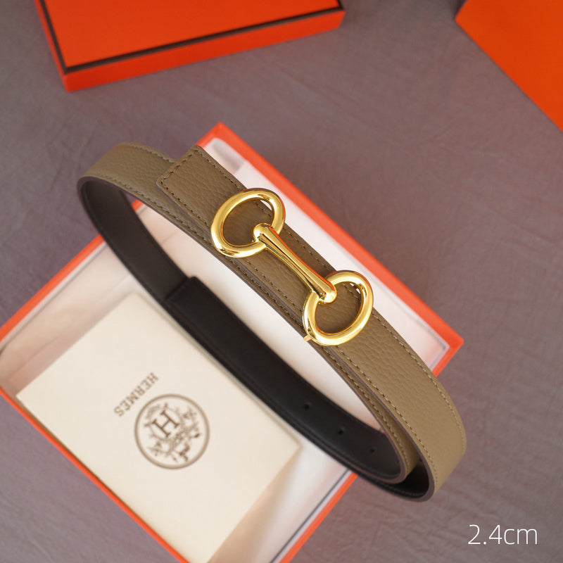 Hermes - 2.4cmH - Bone Anise grain pattern