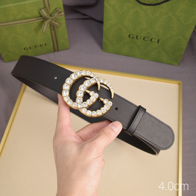 Gucci - 4.0cm G - gem plane double-sided 4006g