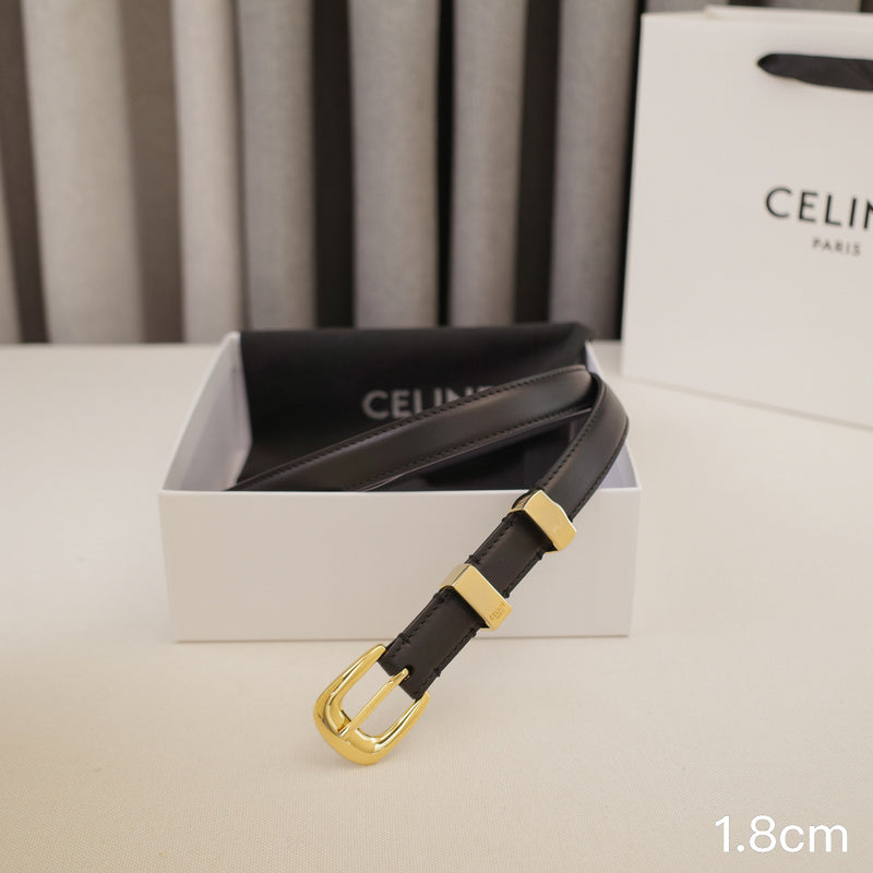 Celine - 2.5cm/1.8cm Bright gold Plain weave