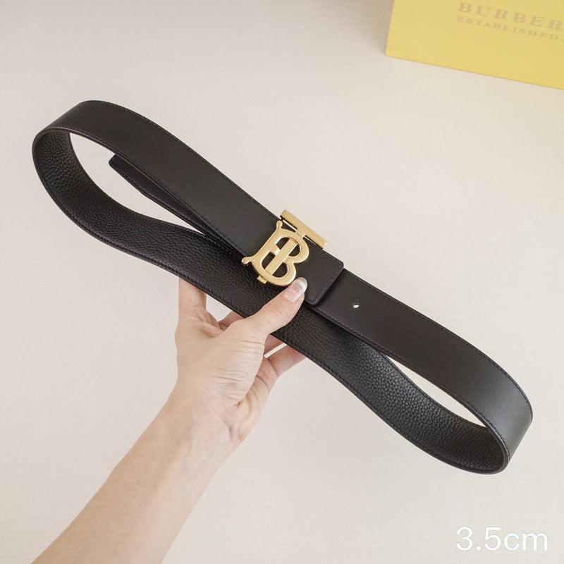 Burberry - 3.4cm - TB Black lychee grain