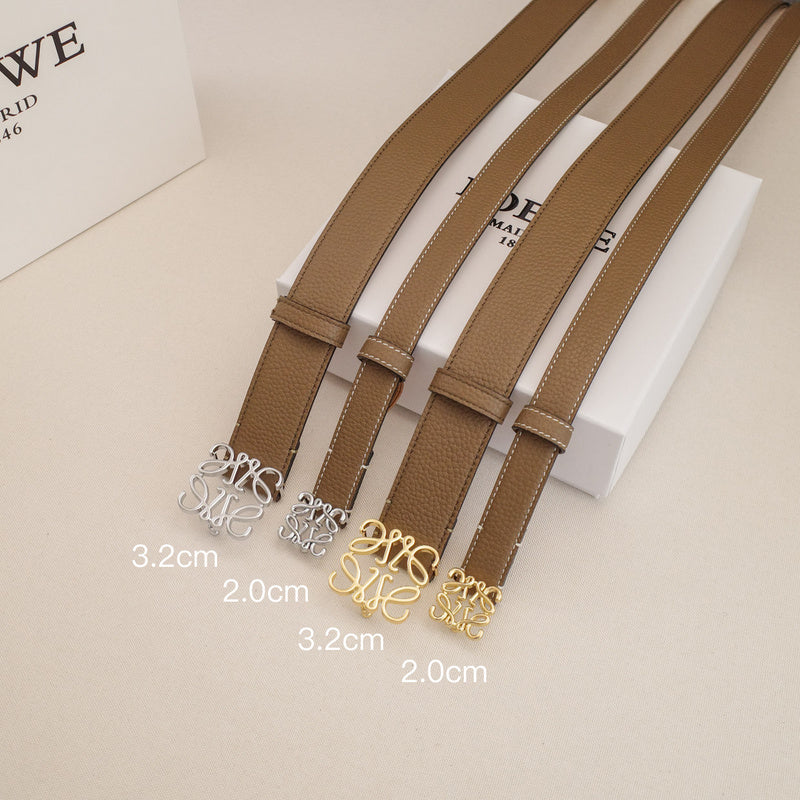 LOEWE - 3.2/2.0cm pebble grain khaki