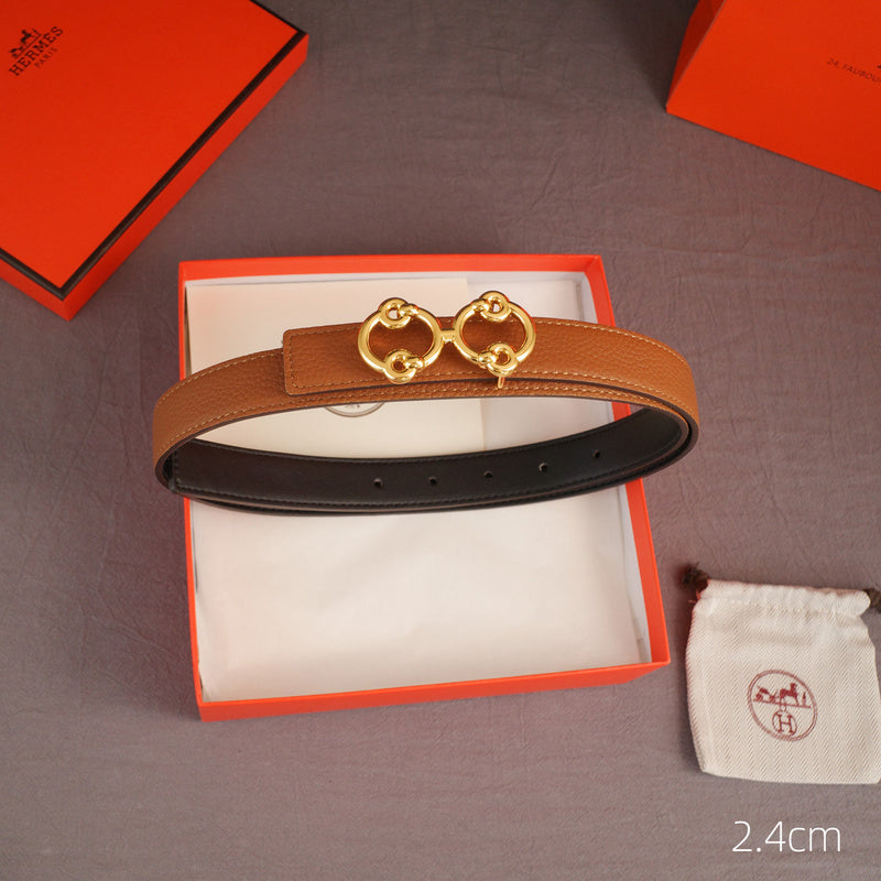 Hermes - 2.4cmH - Anise grain pattern
