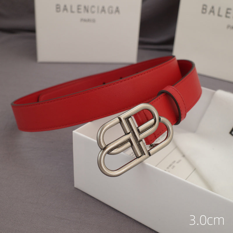 Balenciaga - 3.0cm red leather ZSB3001bb