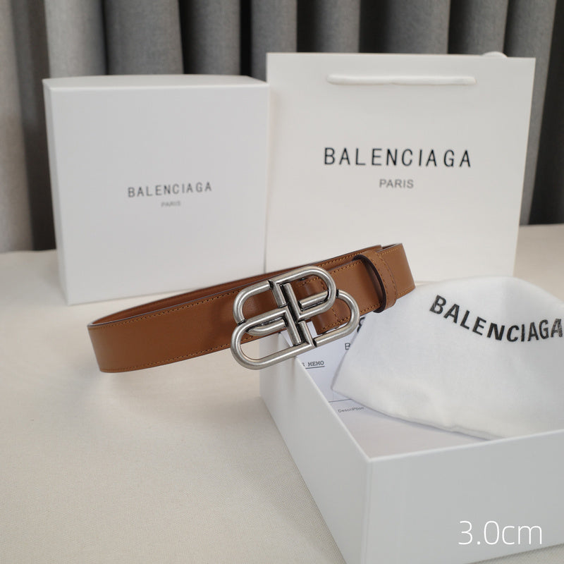 Balenciaga - 3.0cm Brown leather ZSB3001bb
