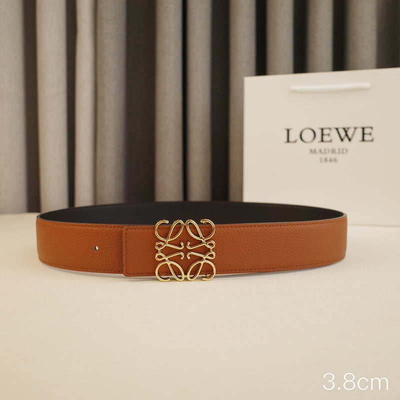 LOEWE - 3.8/3.4cm pebble grain brown