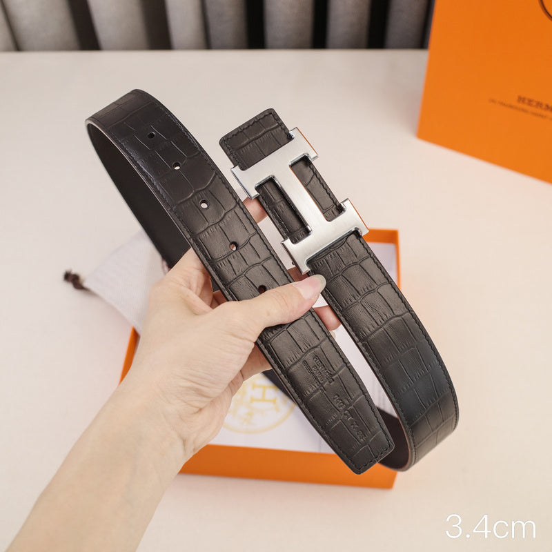 Hermes - Classic H-crocodile pattern ZSB3821h
