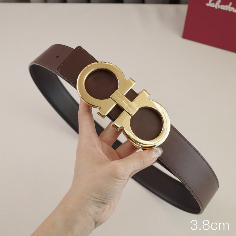 FERRAGAMO - 3.8cm large 8-shaped; oblique side plain weave 3831f