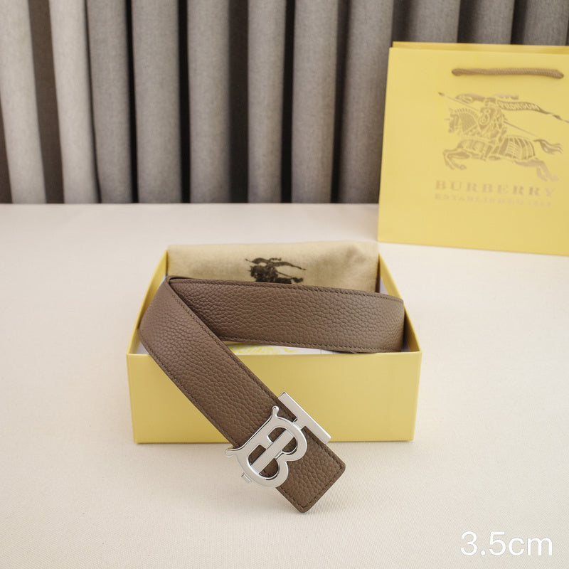 Burberry - 3.4cm - TB light brown leather 3501b